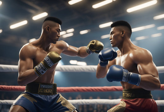 kickboxers in a ring